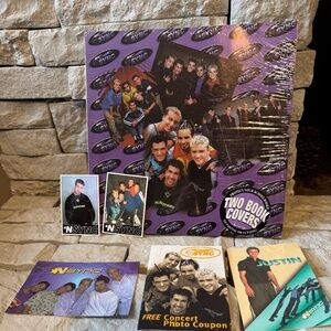 NSYNC Lot of rare NEW Sealed Book Covers, Magnet, Photos NIB Memorabilia FS